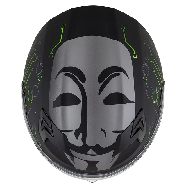 Motorcycle Helmet Cassida Integral 3.0 Hack Vision Matte Black/Green