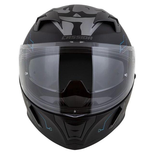 Motorcycle Helmet Cassida Integral 3.0 Hack Vision Matte Black/Blue