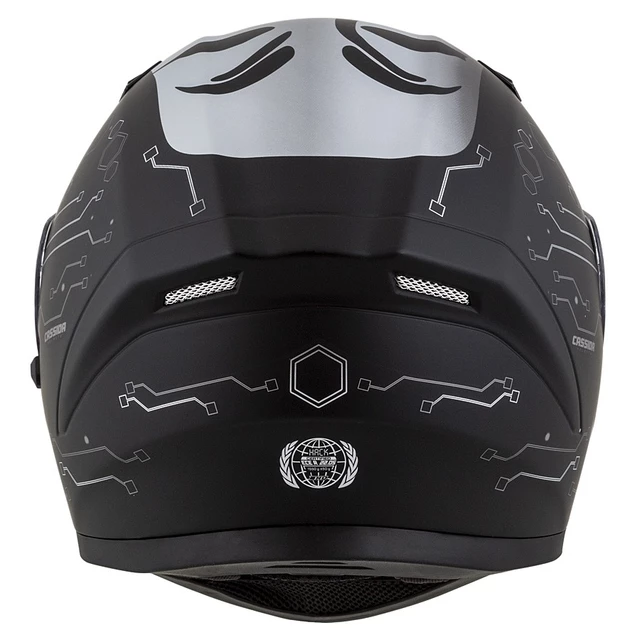 Motorcycle Helmet Cassida Integral 3.0 Hack Vision Matte Black/Gray/Reflective Silver