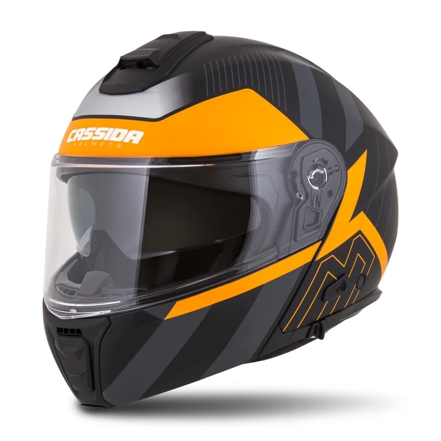 Motorcycle Helmet Cassida Modulo 2.0 Profile Matte Black/Gray/Orange P/J