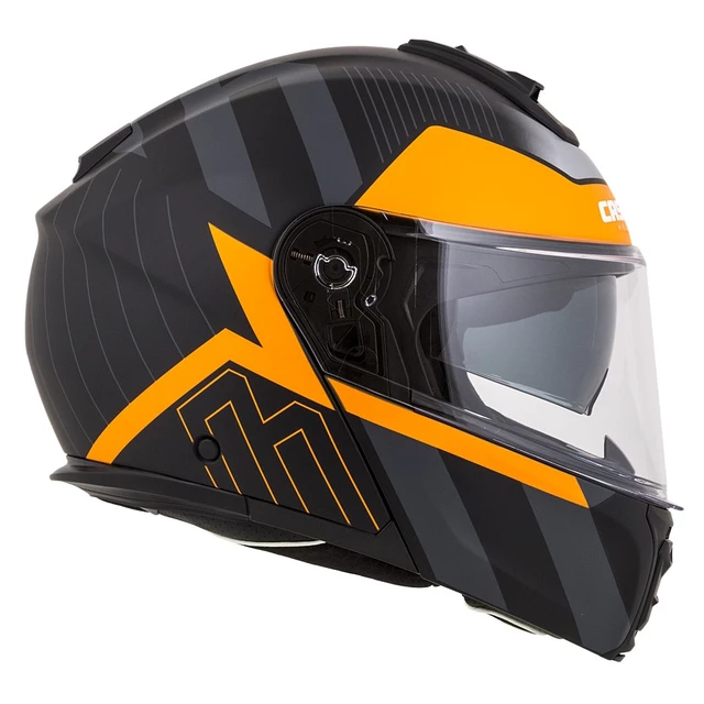 Motorcycle Helmet Cassida Modulo 2.0 Profile Matte Black/Gray/Orange P/J