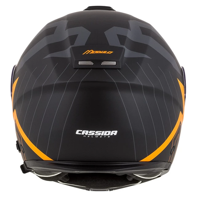 Motorcycle Helmet Cassida Modulo 2.0 Profile Matte Black/Gray/Orange P/J