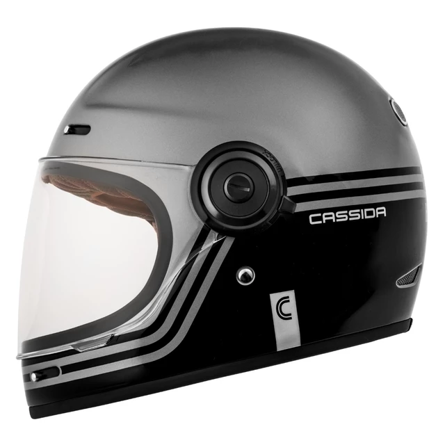 Motorcycle Helmet Cassida Fibre Super Hooligan Black/Metallic Gray