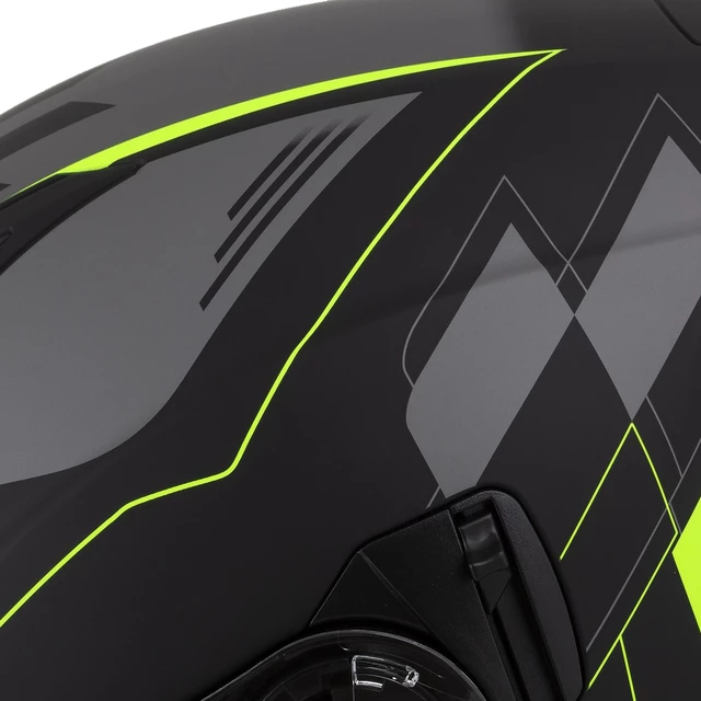 Moto přilba Cassida Jet Tech RoxoR černá matná/žlutá fluo/šedá