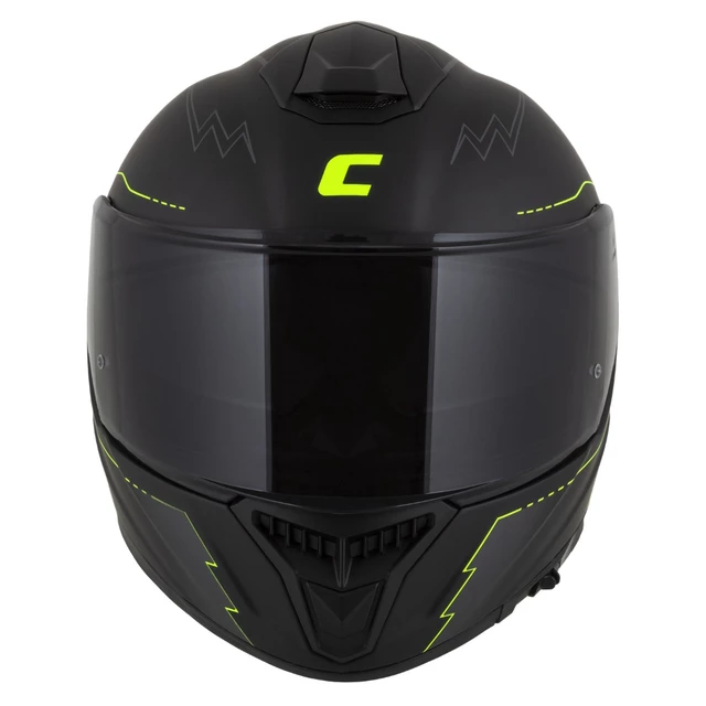 Moto prilba Cassida Integral GT 2.1 Flash čierna matná/žltá fluo/tmavo šedá