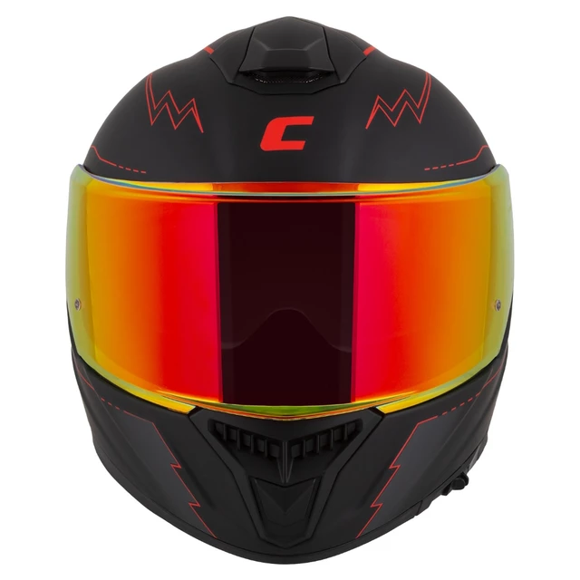 Motorcycle Helmet Cassida Integral GT 2.1 Flash Matte Black/Metallic Red/Dark Gray