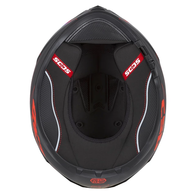 Motorcycle Helmet Cassida Integral GT 2.1 Flash Matte Black/Metallic Red/Dark Gray