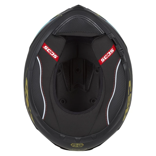 Motorradhelm Cassida Integral GT 2.1 Flash Schwarz Matt/Metallic Gold/Dunkelgrau