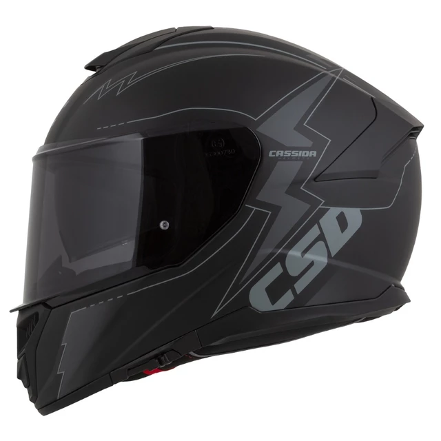 Motorcycle Helmet Cassida Integral GT 2.1 Flash Matte Black/Dark Gray