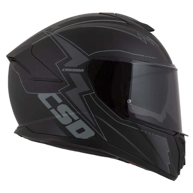 Motorcycle Helmet Cassida Integral GT 2.1 Flash Matte Black/Dark Gray