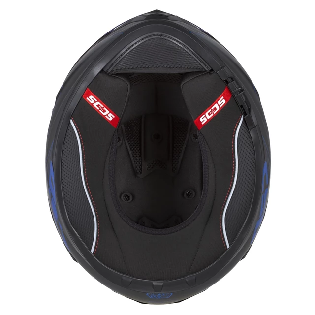 Motorcycle Helmet Cassida Integral GT 2.1 Flash Matte Black/Metallic Blue/Dark Gray