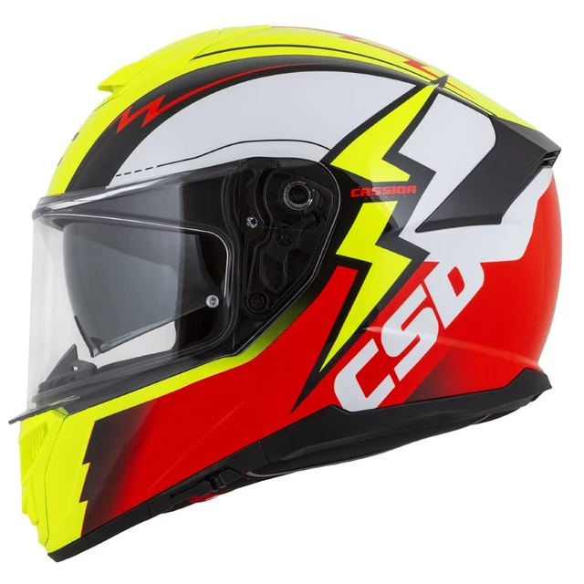 Motorcycle Helmet Cassida Integral GT 2.1 Flash Fluo Yellow/Fluo Red/Black/White