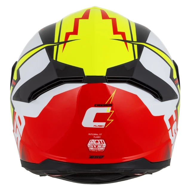 Motorcycle Helmet Cassida Integral GT 2.1 Flash Fluo Yellow/Fluo Red/Black/White