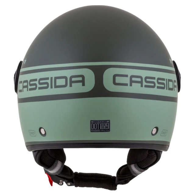 Motorcycle Helmet Cassida Handy Plus Chief Matte Green/Dark Green