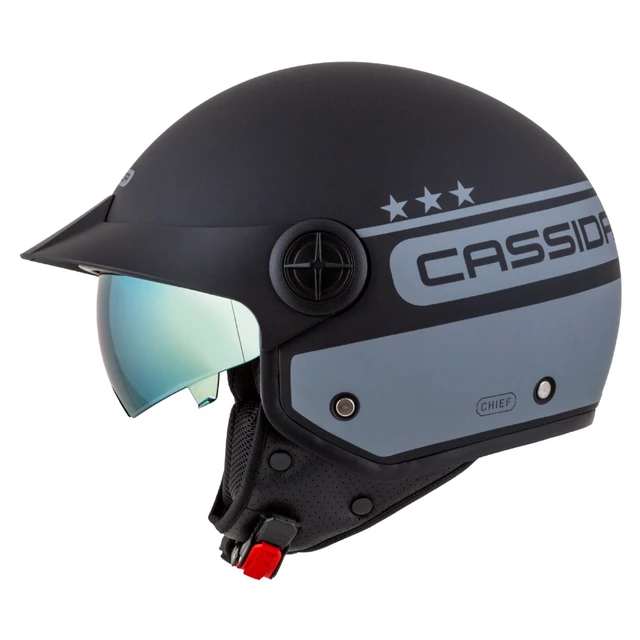 Motorcycle Helmet Cassida Handy Plus Chief Matte Gray/Black