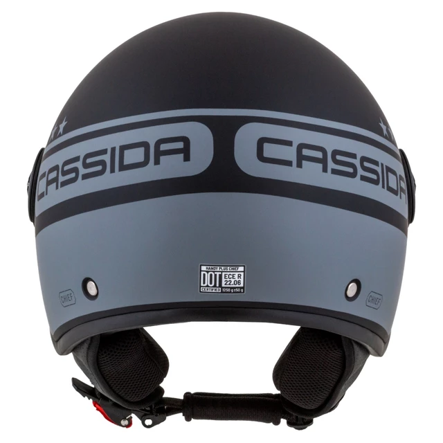 Motorcycle Helmet Cassida Handy Plus Chief Matte Gray/Black