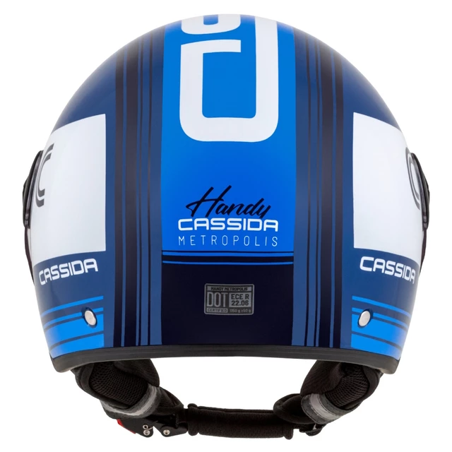 Motorcycle Helmet Cassida Handy Metropolis Blue/Dark Blue/White