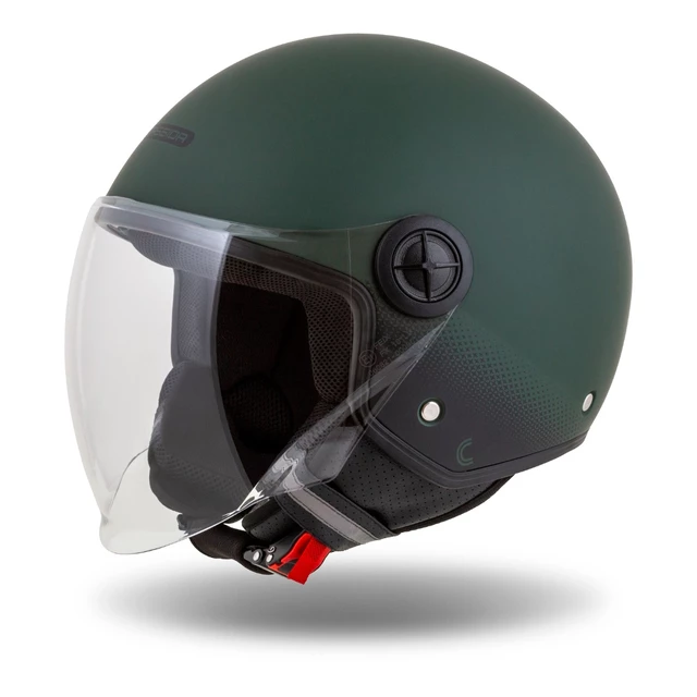 Motorradhelm Cassida Handy grün matt/schwarz