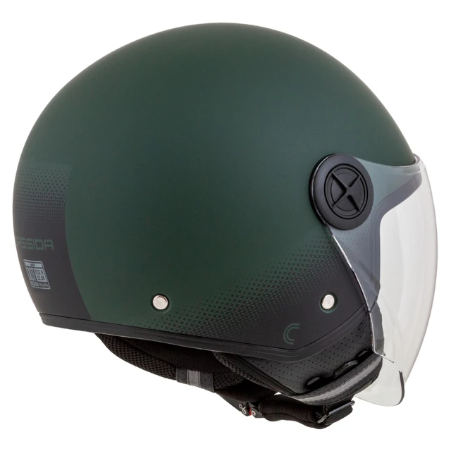 Motorradhelm Cassida Handy grün matt/schwarz