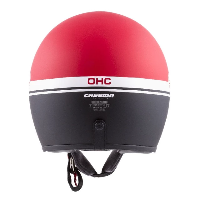 Motorcycle Helmet Cassida Oxygen Jawa OHC 2023 Red Matte/ Black/White