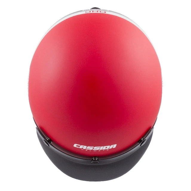 Motorradhelm Cassida Oxygen Jawa OHC 2023 rot matt/schwarz/weiß