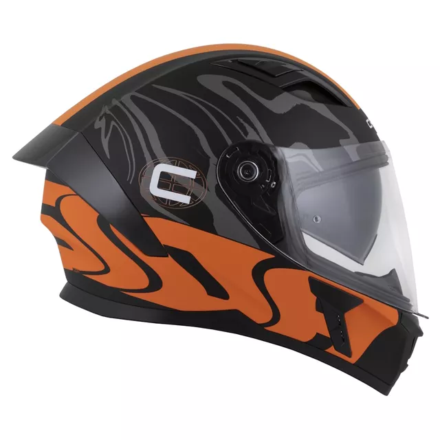 Motorcycle Helmet Cassida Orbit Multivers Matte Black/Orange/Gray/White