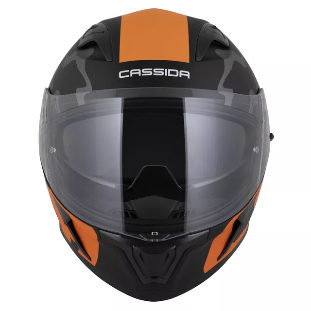 Motorcycle Helmet Cassida Orbit Multivers Matte Black/Orange/Gray/White