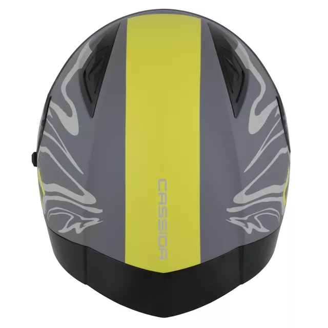 Motorcycle Helmet Cassida Orbit Multivers Matte Gray/Light Gray/Fluo Yellow/Black