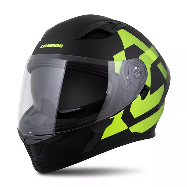 Motorcycle Helmet Cassida Orbit Grind Matte Black/Fluo Yellow