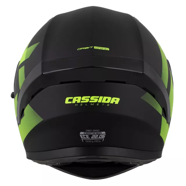 Motorcycle Helmet Cassida Orbit Grind Matte Black/Fluo Yellow