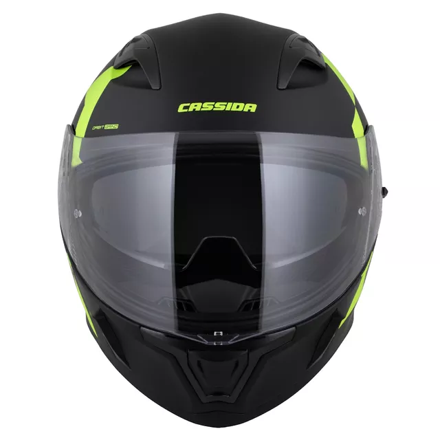 Motorcycle Helmet Cassida Orbit Grind Matte Black/Fluo Yellow