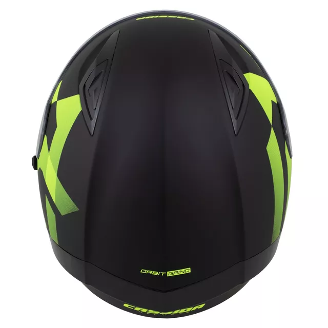 Motorcycle Helmet Cassida Orbit Grind Matte Black/Fluo Yellow