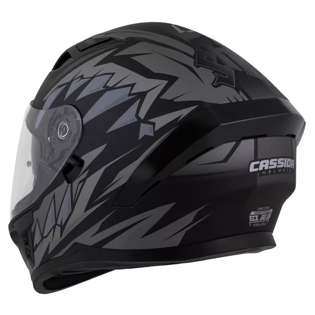 Motorcycle Helmet Cassida Orbit StriX Matte Black/Gray