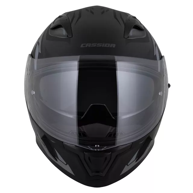 Motorcycle Helmet Cassida Orbit StriX Matte Black/Gray