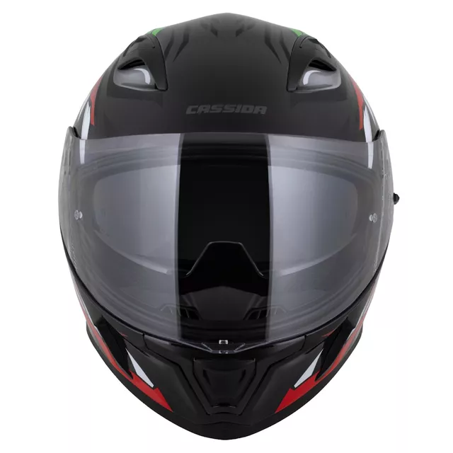 Motorcycle Helmet Cassida Orbit StriX Red/Green/Gray/White/Black