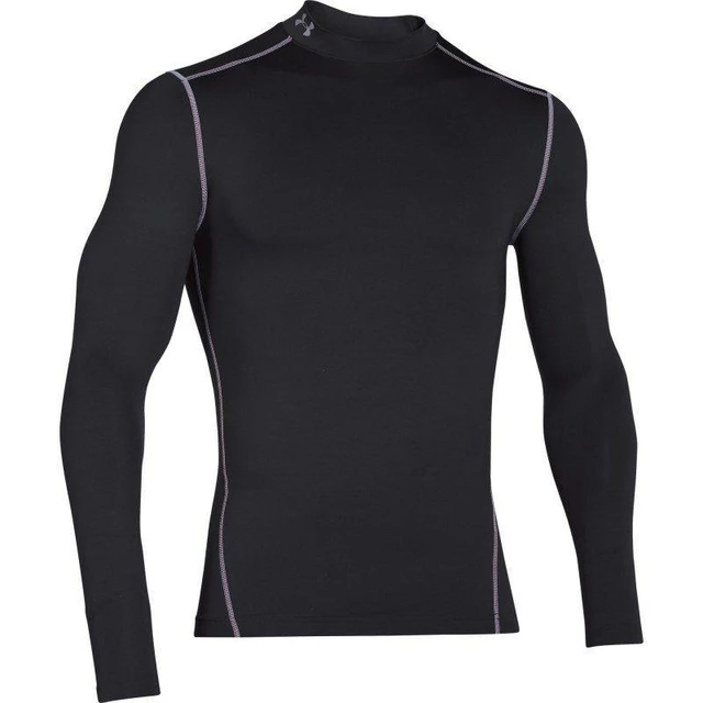 Men’s Compression T-Shirt Under Amour ColdGear Mock - Royal - Black