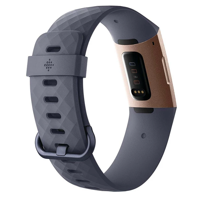 Fitbit Charge 3 Rose Gold/Blue Grey Fitness-Armband