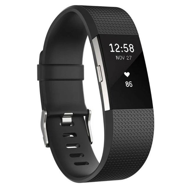 Fitness náramek Fitbit Charge 2 Black Silver