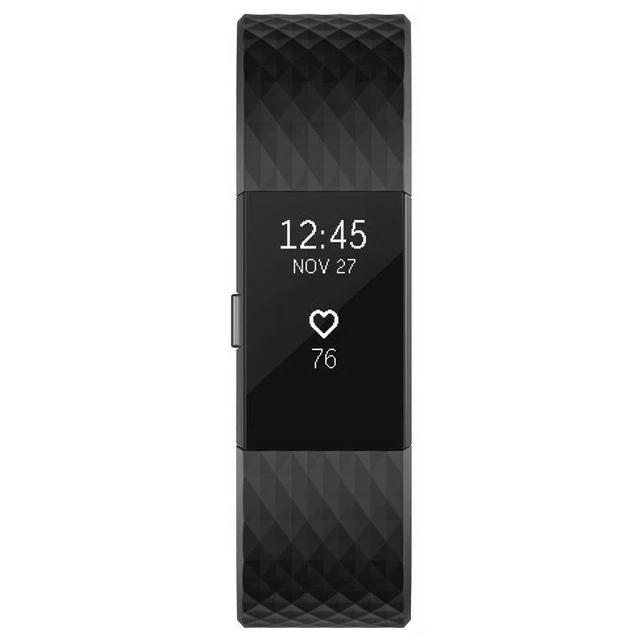 FITBIT Charge 2 Black Gunmetal Fitnessarmband