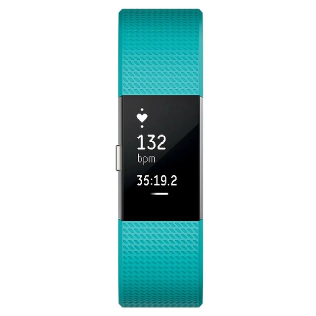 Fitness náramek Fitbit Charge 2 Teal Silver
