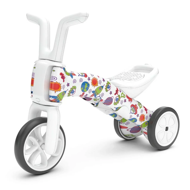 Children's Tricycle – Balance Bike 2in1 Chillafish Bunzi FAD - Colourful Graphics 3 - When Monsters Meet Stars