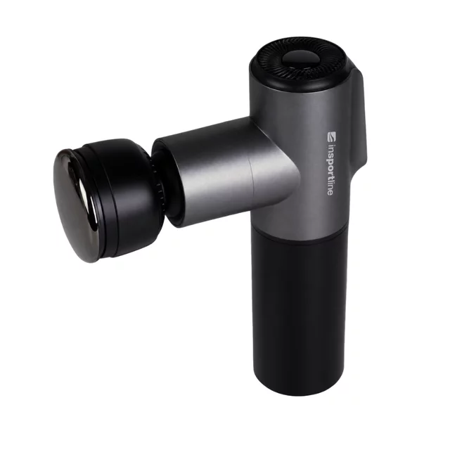 Masážní pistole s hřejivým/chladivým nástavcem inSPORTline IceBlaze • 2400 mAh • 1600-2800 rpm • až 6 mm