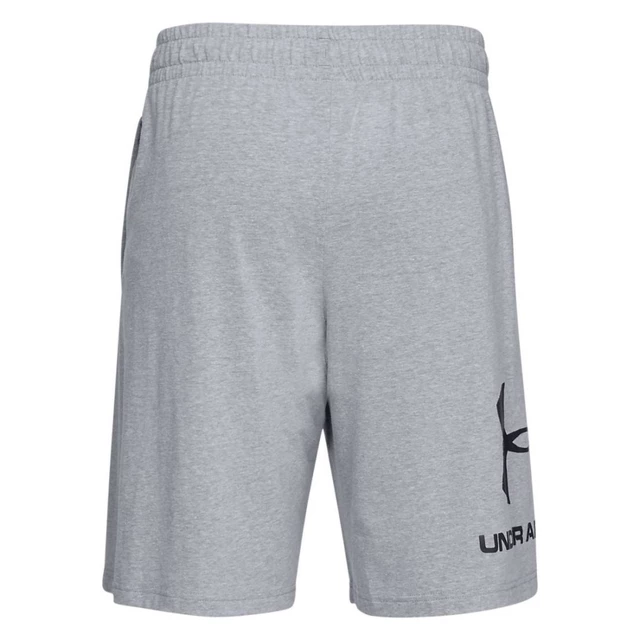 Men’s Shorts Under Armour Sportstyle Cotton Graphic Short - Charcoal Medium Heather/White