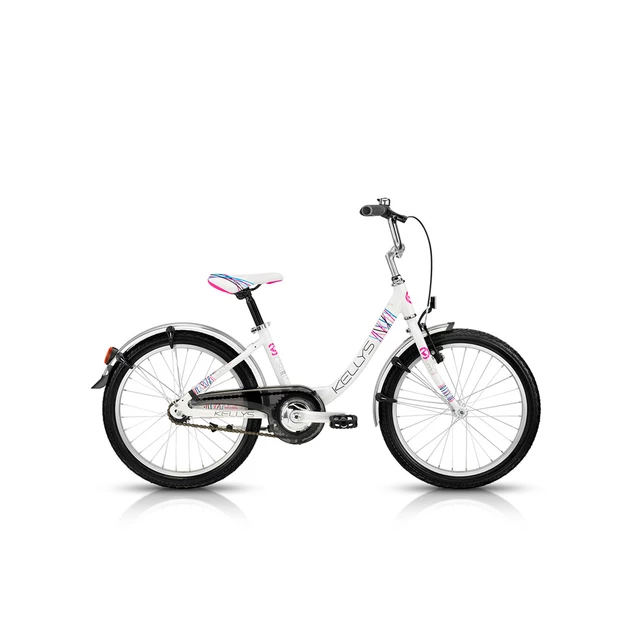 Detský dievčenský bicykel KELLYS Cindy 20"- model 2015 - biela - biela