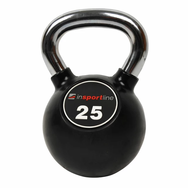 Hantla gumowana inSPORTline Kettlebell Profi 25 kg