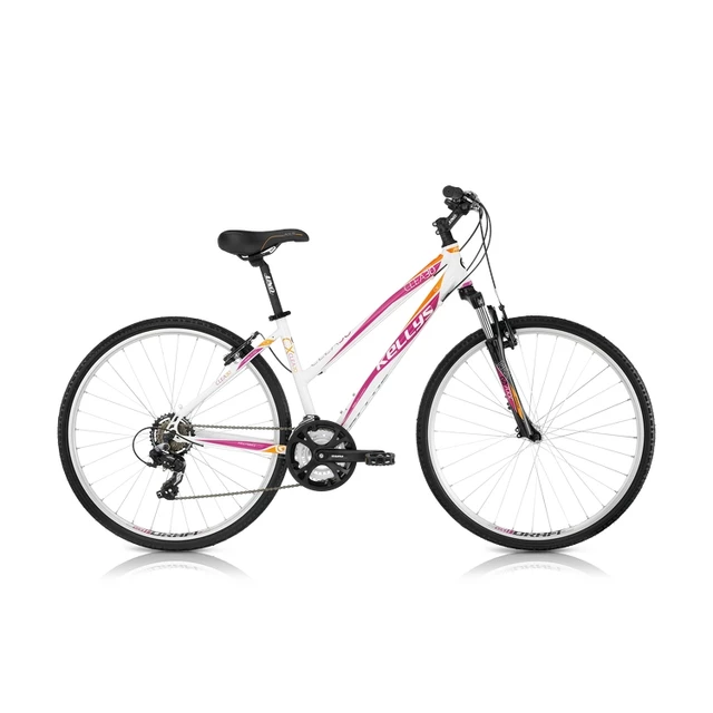 Dámsky crossový bicykel Kellys Clea 30 2014 - čierna - bielo-ružová