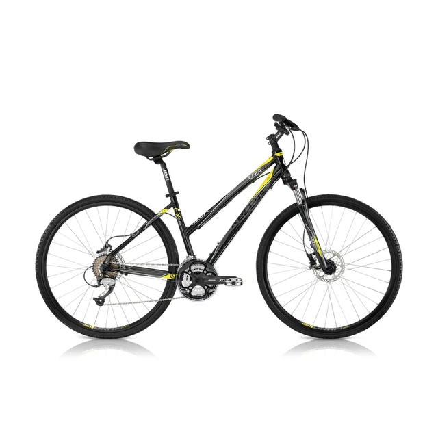 Dámsky crossový bicykel KELLYS CLEA 70 - model 2014 - šedo-žltá