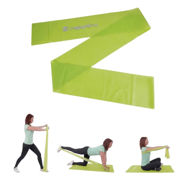 Posilovací guma inSPORTline Clingy 170cm/1kg limetová