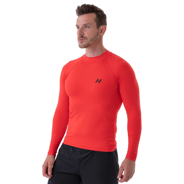 Férfi hosszú ujjú Activewear felső Nebbia 328 - piros