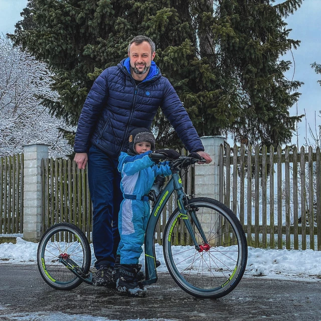 Koloběžka Crussis ONE Cobra 4.4 modro-šedá 26"/20" - 2.jakost